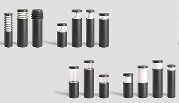 Bollards: our range is growing! New designs and more efficient light sources with increased output