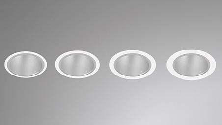 Adapt: nous downlights amb diàmetre exterior personalitzable al mil·límetre.