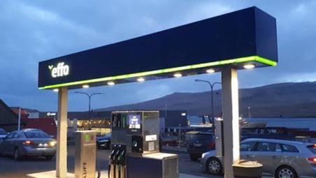 Gas Station in Faroe Islands