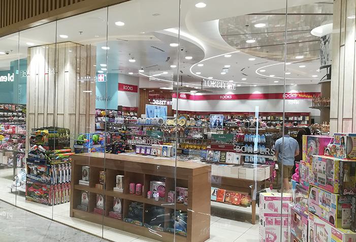 ROVASI beleuchtet die Buchhandlung Borders in der Dubai Mall, Vereinigte Arabische Emirate