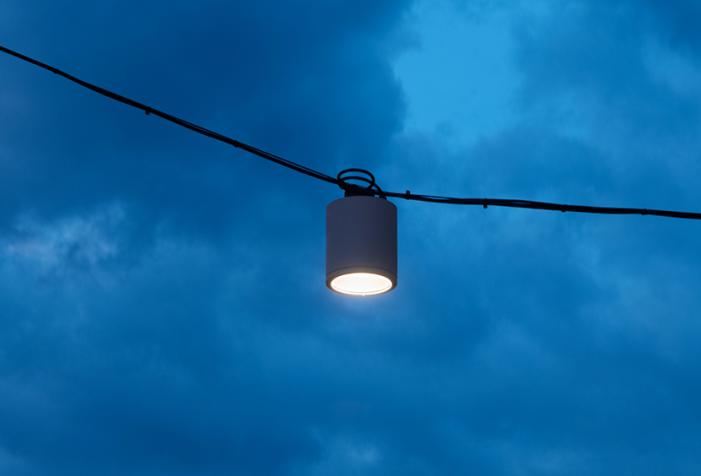 AERIAL lighting up the streets of Kalmar - Sweden