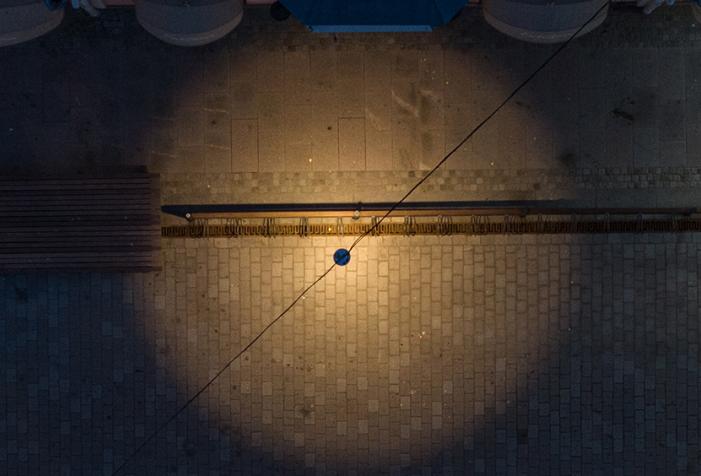 AERIAL lighting up the streets of Kalmar - Sweden