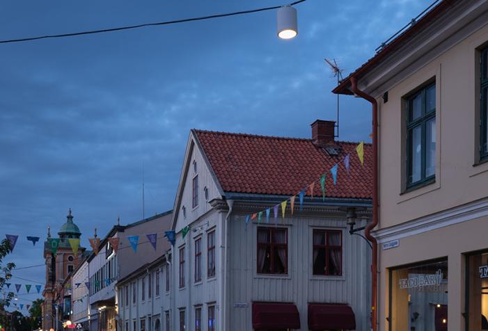 AERIAL lighting up the streets of Kalmar - Sweden