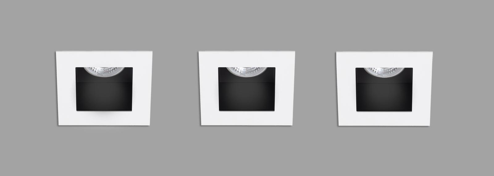 BAFFLE EVOLUTION SQ | Small recessed ceiling-mounted downlights
