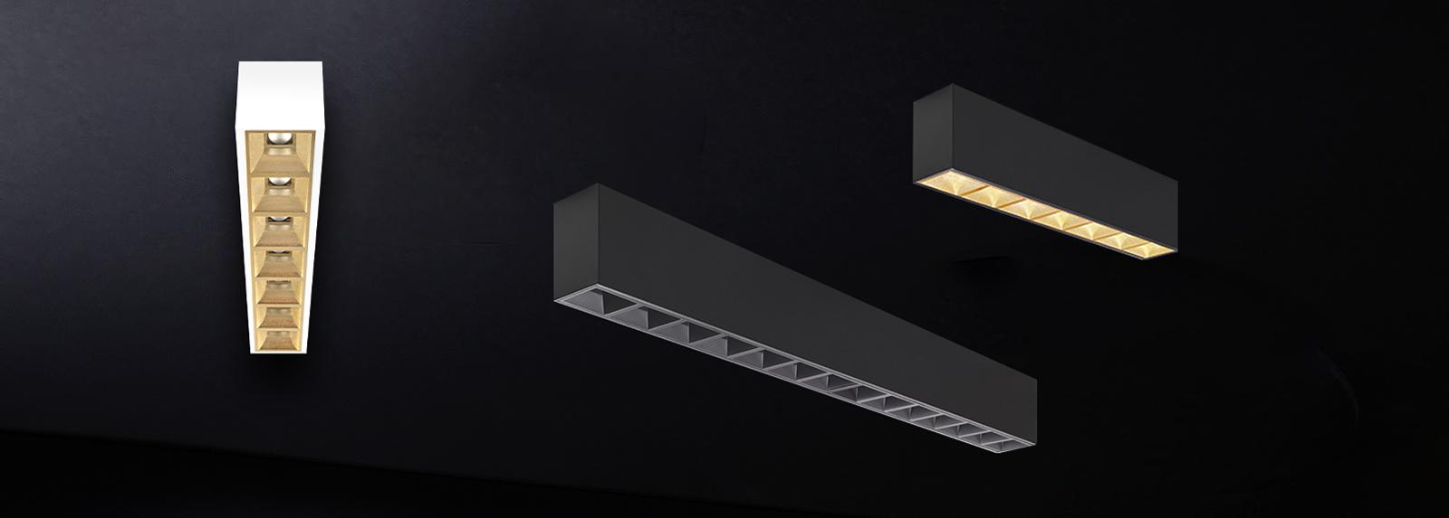 KIBRI 300 | Surface-mounted linear downlights