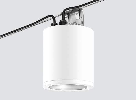IP65 Pendant downlight for catenary systems F102ARL