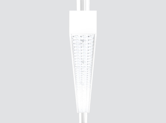 Linear downlight with track adapter with optics F95GWL