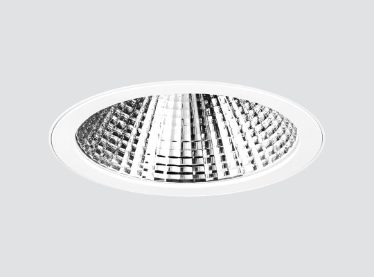 Flush recessed downlight facetted reflector F101PLN