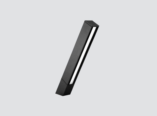 IP66 IK10 Inclined bollard with frontal light emission F220KRM