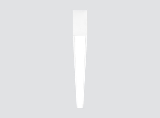 Surface-mounted linear downlight with opal diffuser F35TRT