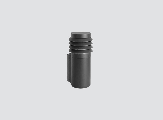 IP66 IK10 Wall-mounted luminaire with opal diffuser and conical trims 360º light emission F520CLT