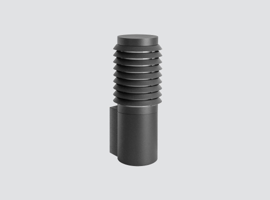 IP66 IK10 Wall-mounted luminaire with opal diffuser and conical trims 360º light emission F540CLT-550CLT