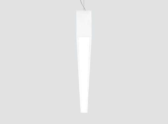 Pendant linear downlight two-sided emission with opal diffuser F101VLK