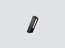 IP66 IK10 Inclined bollard with frontal light emission F220KXS