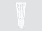 Recessed linear downlight with optics F101GRP