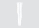 Frameless recessed linear downlight with optics F101HRN