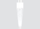 Linear downlight with track adapter with optics F95GWL