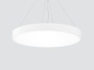 Pendant downlight suspended with four steel wire with opal diffuser F101PLC