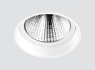 Trimless appearance recessed downlight with facetted reflector F101VTN
