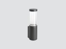 IP66 IK07 Wall-mounted luminaire with fluted glass 360º light emission F430QRC