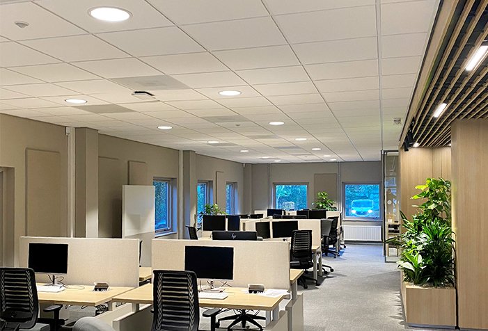 ROVASI participa en la iluminación de la oficina regional de Havensteder en Rotterdam, Países Bajos