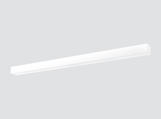 Wall-mounted linear luminaire with optics F101AXW