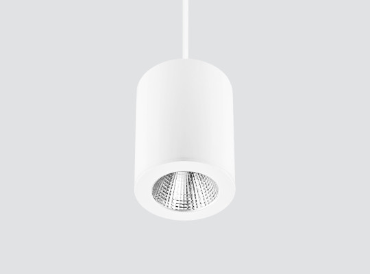 Pendant downlight with metal rod facetted F101GRV
