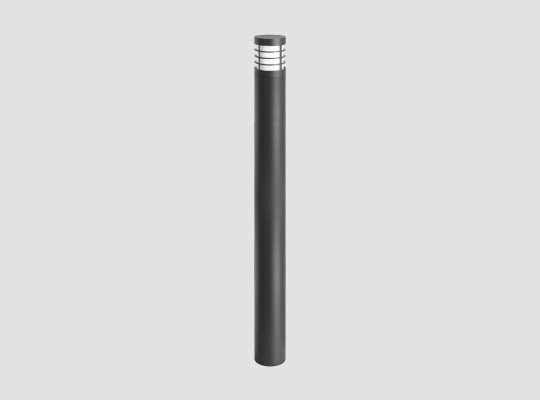IP66 IK10 Bollard with opal diffuser and trims 360º light emission F126CLX-136CLX