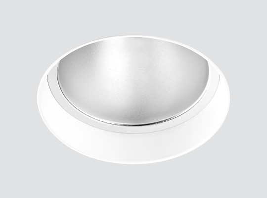 Trimless appearance recessed downlight with sandblasted reflector F133VTN