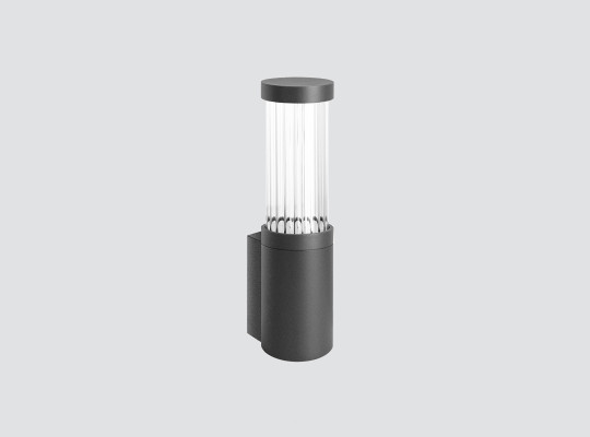 IP66 IK07 Wall-mounted luminaire with fluted glass 360º light emission F430QRC IP66 IK07 Wall-mounted luminaire with fluted glass 360º light emission F430QRC
