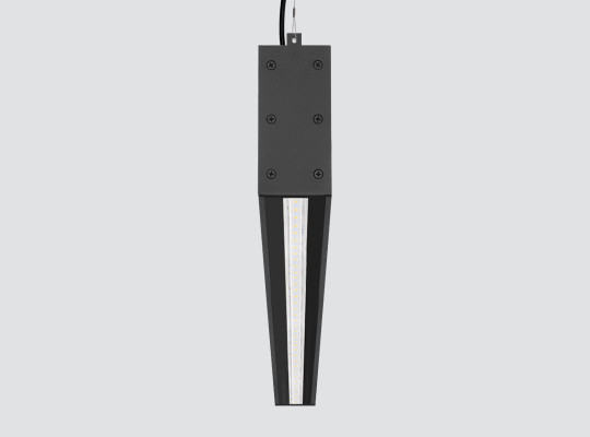 IP66 IK10 Pendant linear luminaire two-sided emission with optics F53DST IP66 IK10 Pendant linear luminaire two-sided emission with optics F53DST