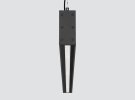 IP66 IK10 Pendant linear luminaire two-sided emission with optics F53DST
