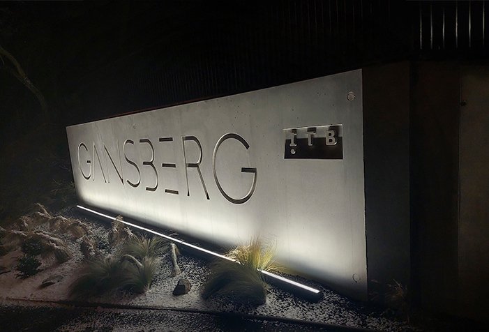 ROVASI illuminates entrance to Gansberg residential complex in Bratislava, Slovakia ROVASI illuminates entrance to Gansberg residential complex in Bratislava, Slovakia