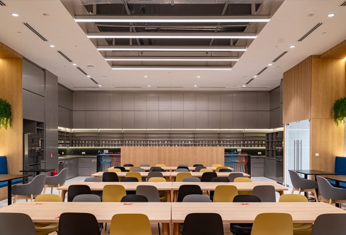 Soluciones de iluminación ROVASI en las oficinas de ResMed en Singapur