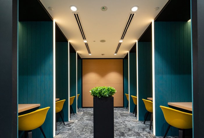 Soluciones de iluminación ROVASI en las oficinas de ResMed en Singapur